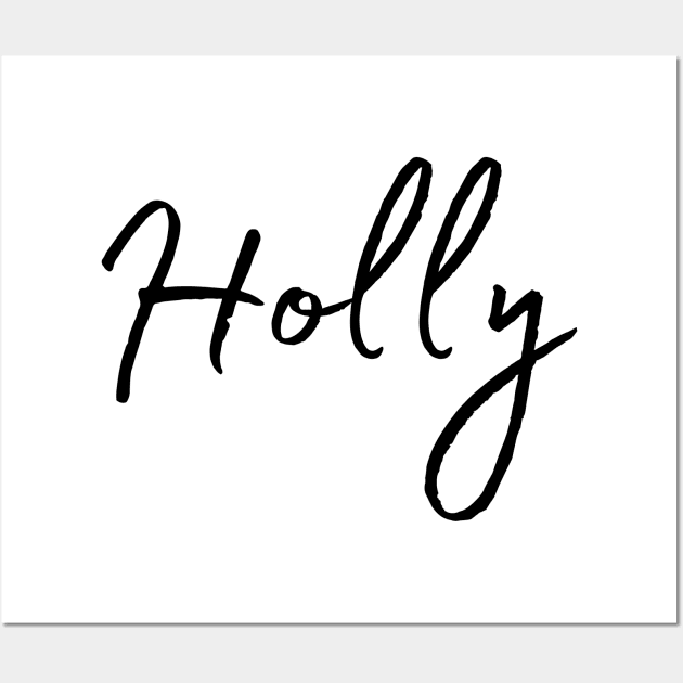 Holly Name Calligraphy Wall Art by Word Minimalism
